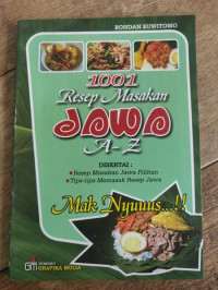 Image of 1001 Resep Masakan JAWA A-Z